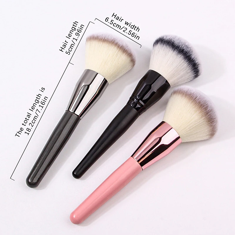 【Large Makeup Brush Face Cheek Contour Blusher Nose Foundation Loose Power Cosmetic Make Up Brushes Tool Powder Blush Brush】