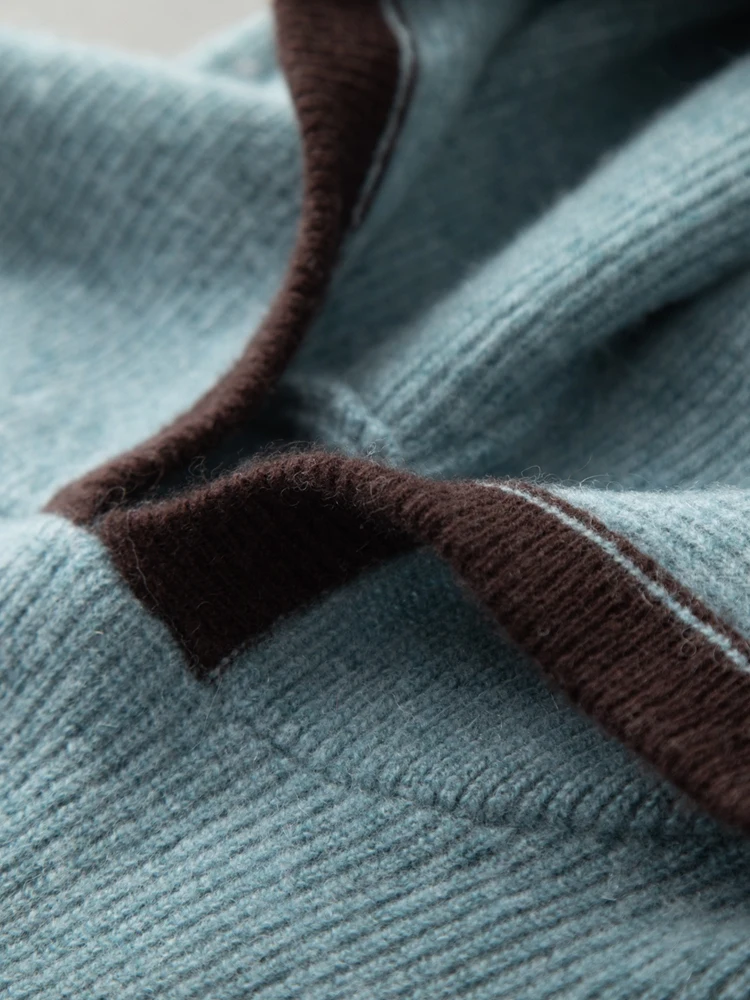 ANGEL Autumn Winter Men's Cashmere Sweater Hooded Pullover 100% Cashmere Knitwear Soft Warm Comfy Cashmere Male Clothing Tops
