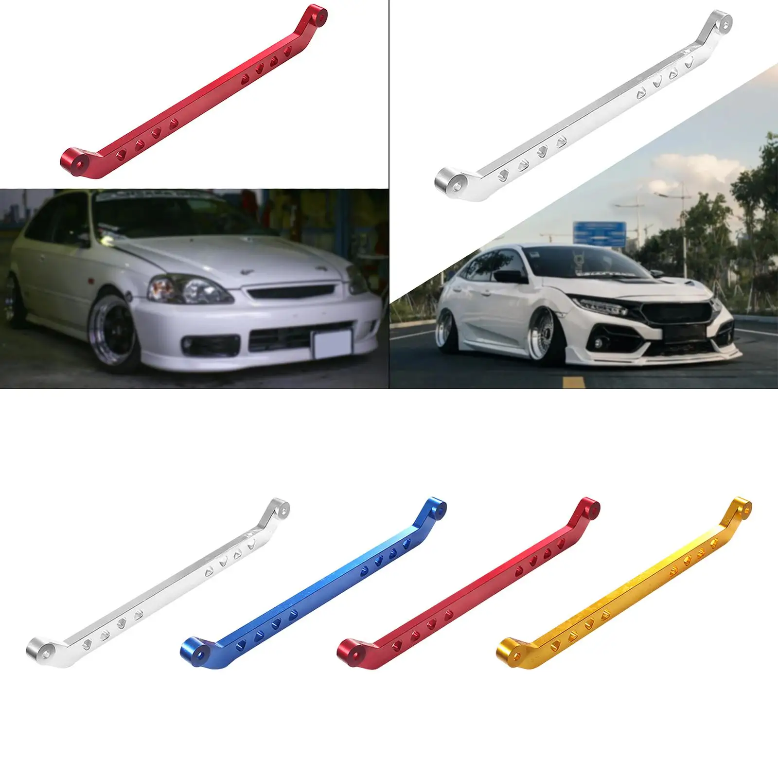 

Rear Lower Subframe Tie Bar Aluminum Alloy for 1996-2000 Honda Civic EK