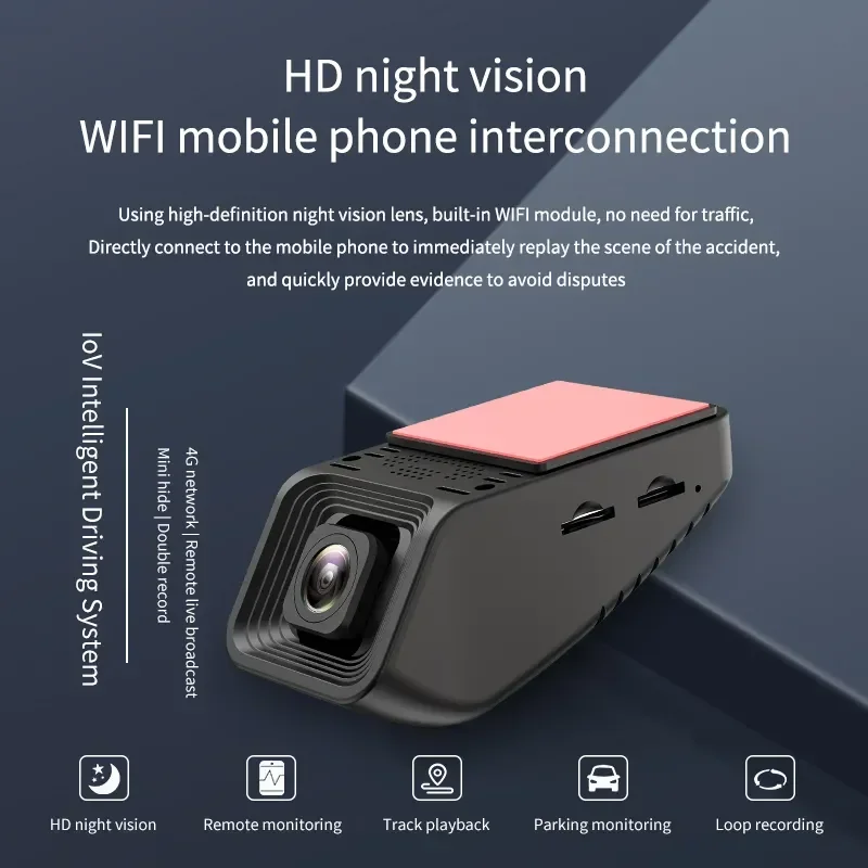 

1080P Экран 4g Dash Cam Двойная камера Автомобильный видеорегистратор с приложением Live Передняя и задняя видеорегистратор с двумя объективами и GPS Wi-Fi
