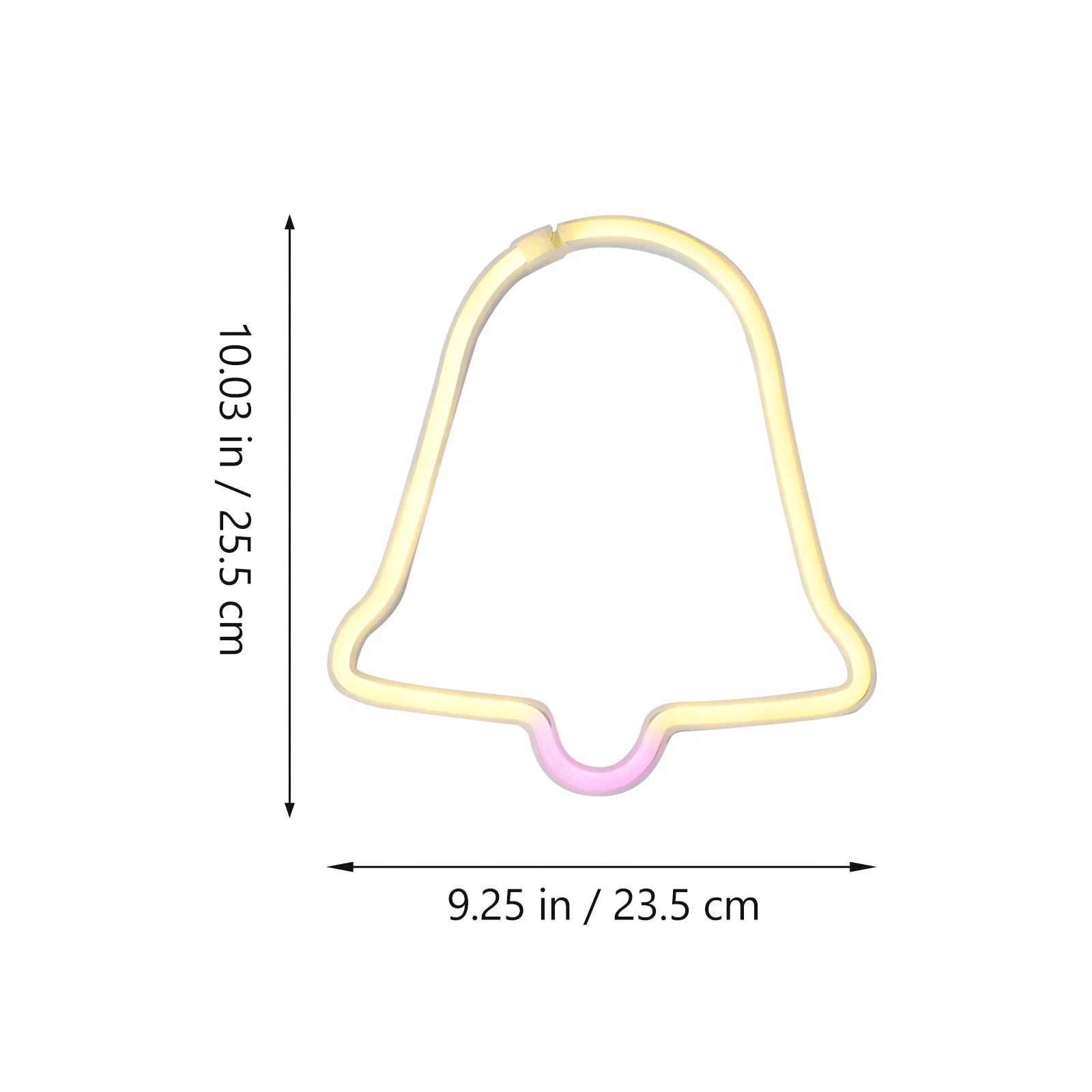 LED Neon Light Christmas Bell Wall Decor Colorful Blinking Sign for Home Office Party Atmosphere Stylish Design