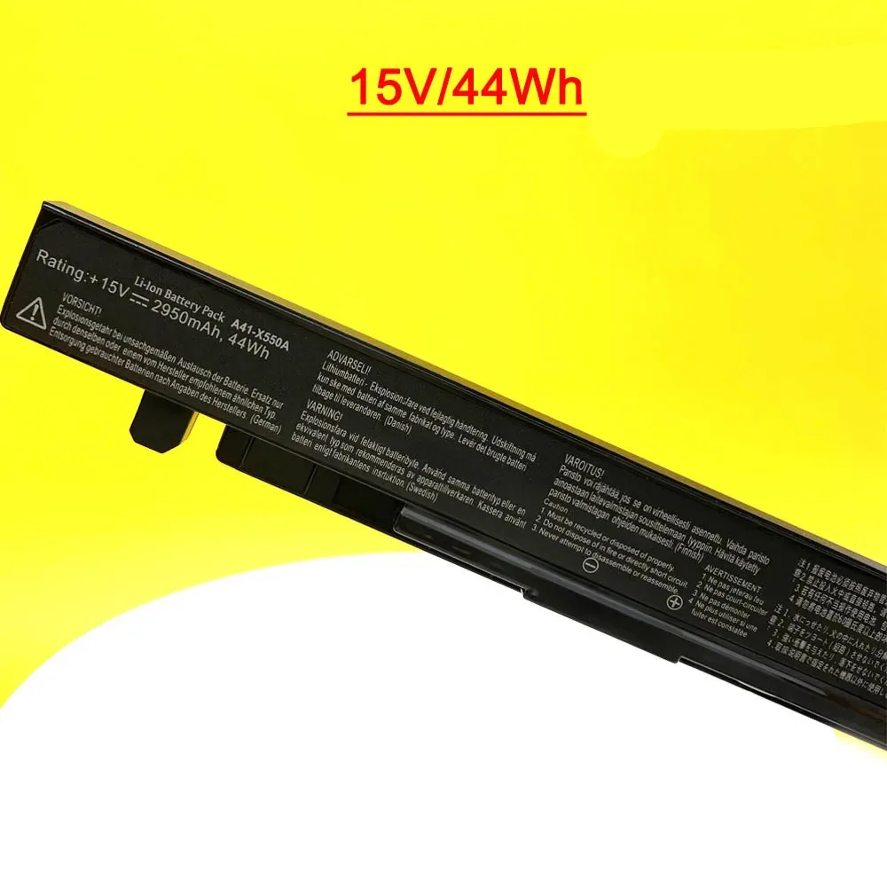 A41-X550A For Asus X450 X550 X550C X550A A450LA P450LC R510EA P450CA F550VC F552C A450V X550L Laptop Battery 44Wh  A41-X550
