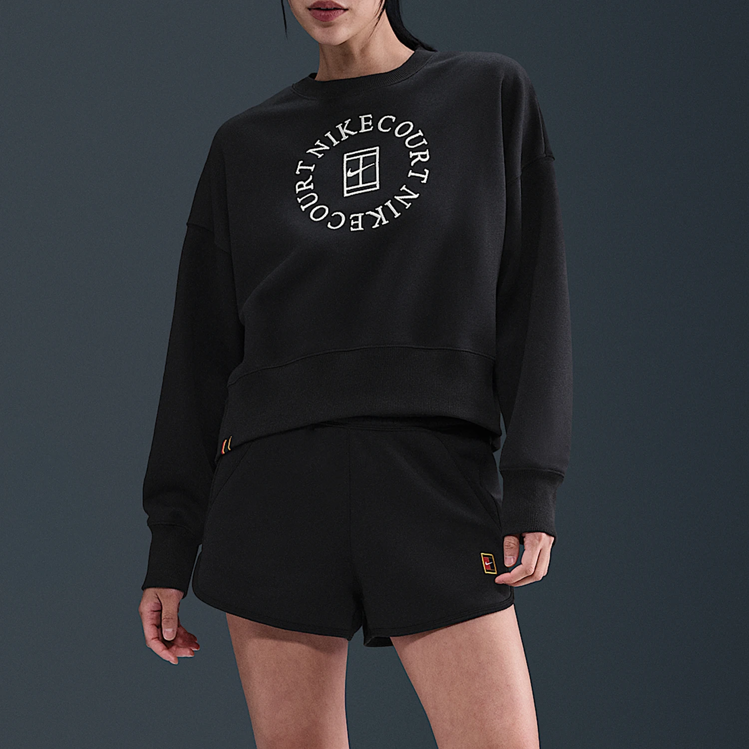 Nike Authentic Court Heritage Women's Knitted Velvet Sweatshirt HJ8989-010