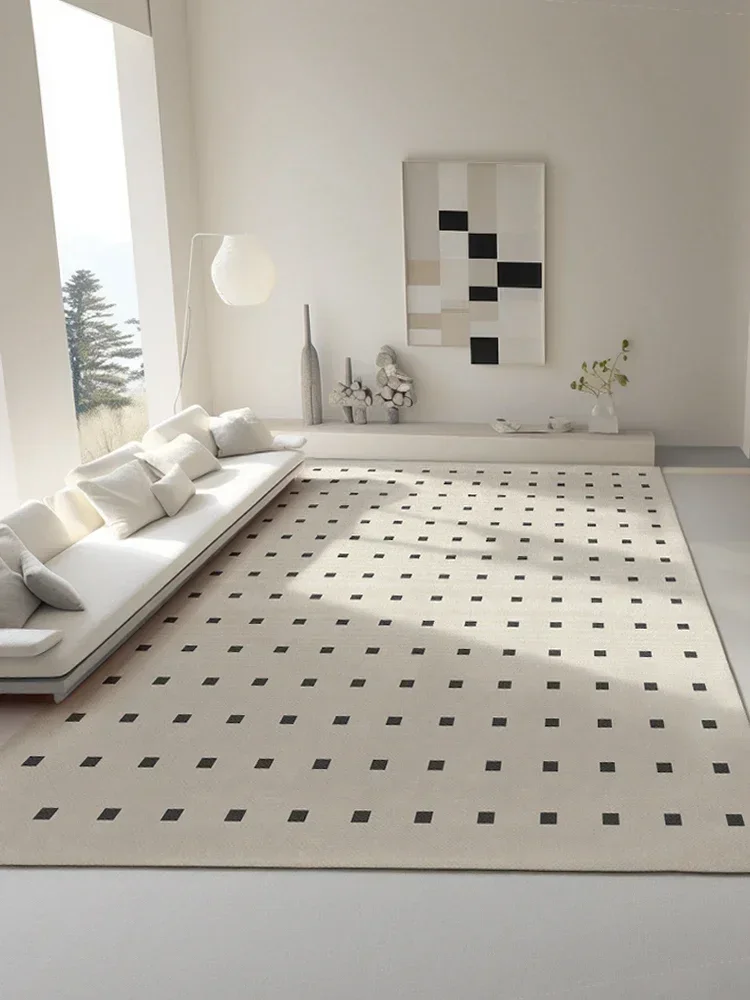 Estilo francês sala de estar tapete mesa café luz luxo simples e moderno casa quarto tapete veludo