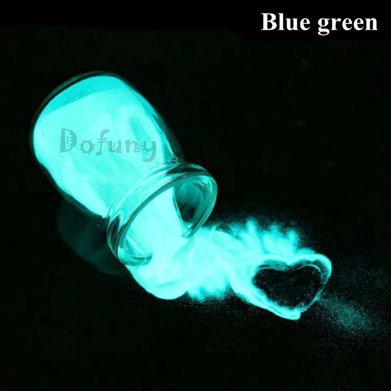 Blue Green Luminous Phosphor Photoluminescent Pigment 500g DIY Jewelry Making/Epoxy Resin Powder Glow In Dark Powder Paint Dye