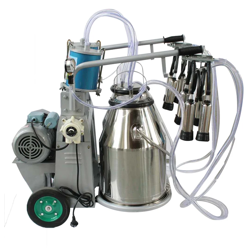 

25L Stainless Steel Milking Machine Sheep Goat Cow Cattle Milking Machine Double Bucket Milking Machine