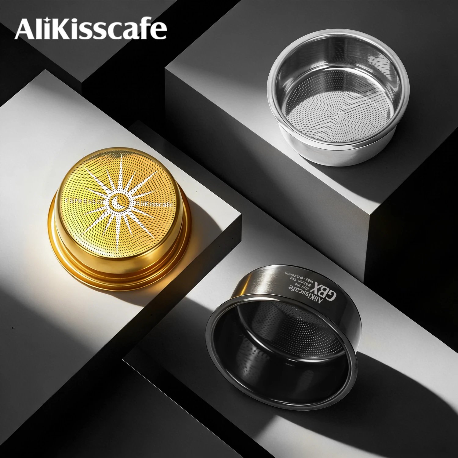 AliKisscafe Cesto de Filtro de Precisão para Espresso 51mm 54mm 58mm para Porta-Filtro Delonghi Breville 58mm Acessório de Café Ferramenta de Barista