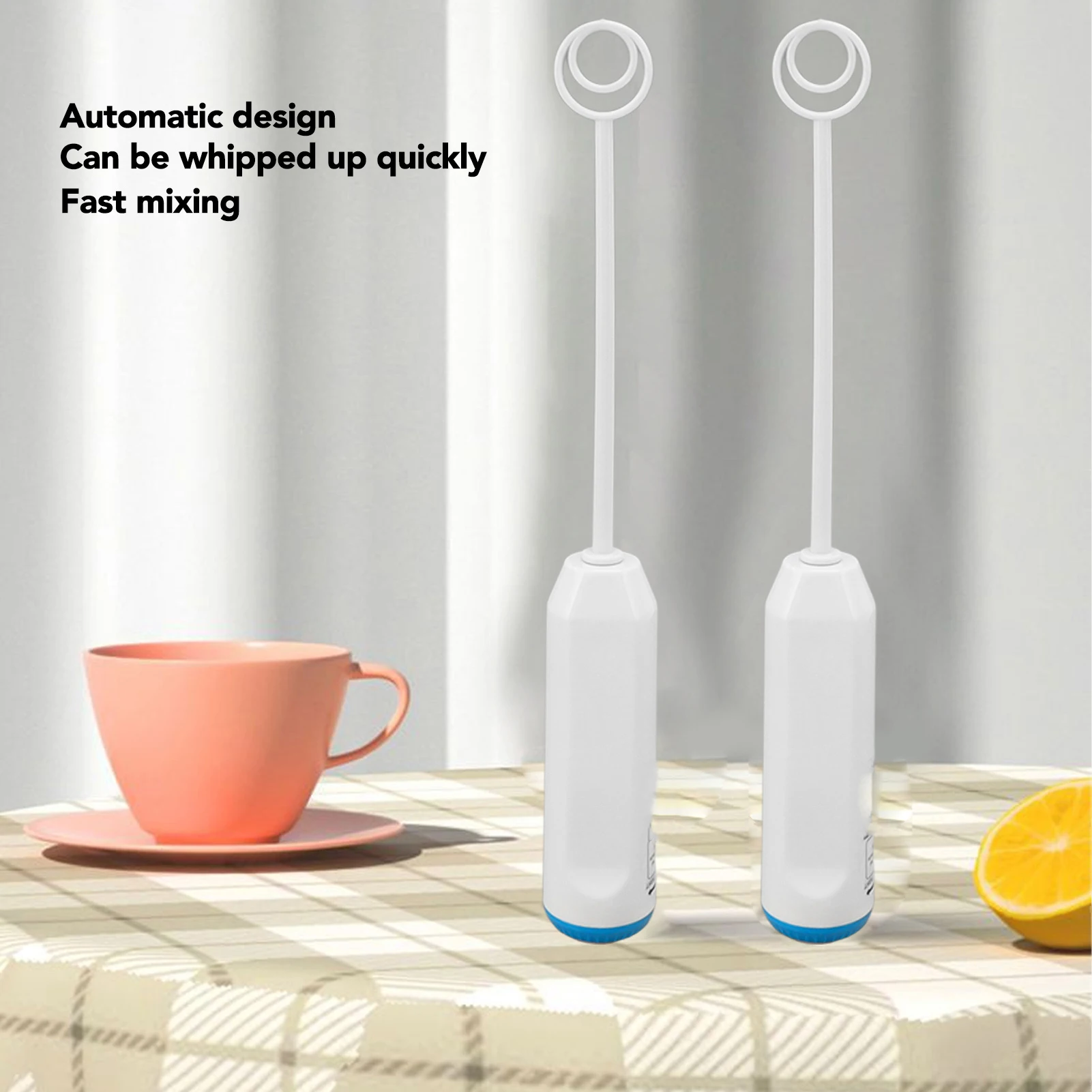

Electric Automatic Eggbeater Portable Cordless Mini Electric Milk Mixer for Making Cream Home
