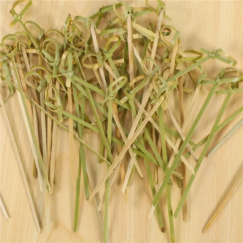 

500Pack Bamboo Cocktail Picks Cocktail Toothpicks Bamboo Skewers Toothpicks for Appetizers 4 Inch
