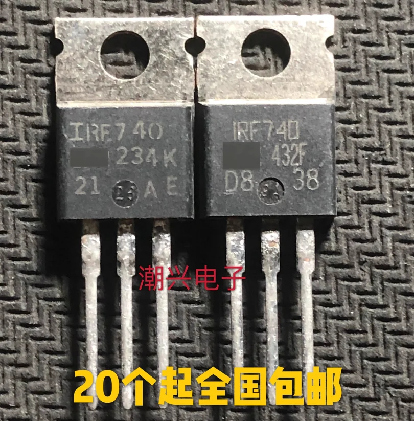 10pcs/1lot:Used IRF740 IRF740A Tested 400V 10A Import Demolition Effect