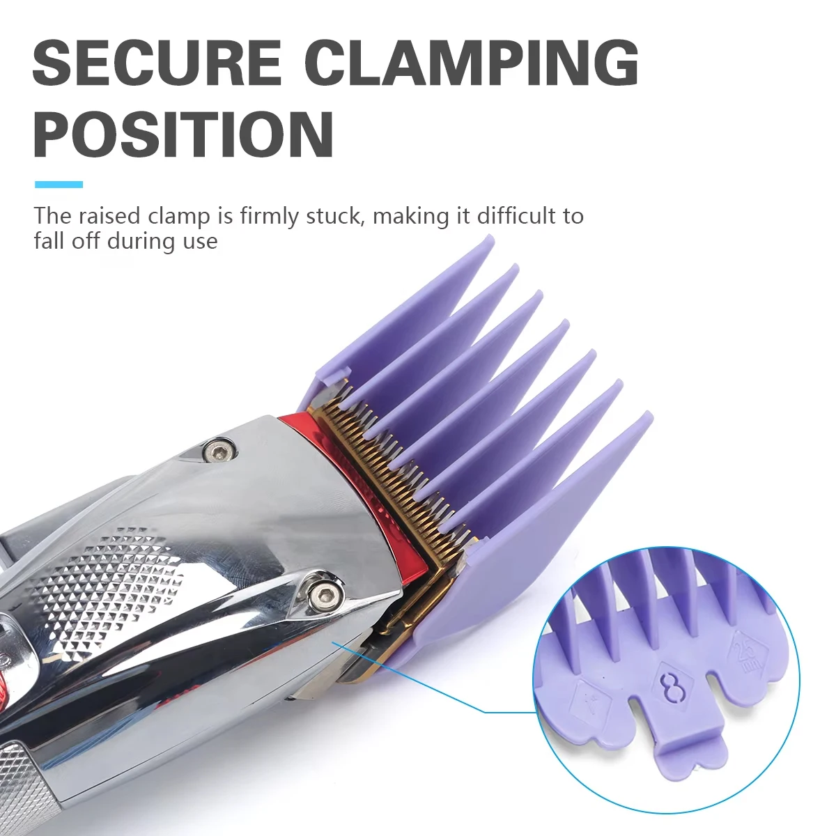 10Pcs Men Multiple models Hair Clipper Limit Comb Salon Barber Cutting Guide Replacement Attachment Hair Trimmer Styling Tools