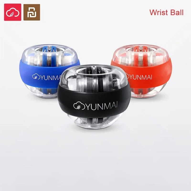 Youpin Yunmai المعصم الكرة مكافحة الإجهاد مدرب المعصم LED الدوران الأساسية سبينر الجيروسكوبي الساعد الاسترخاء التمارين الدوران الكرة