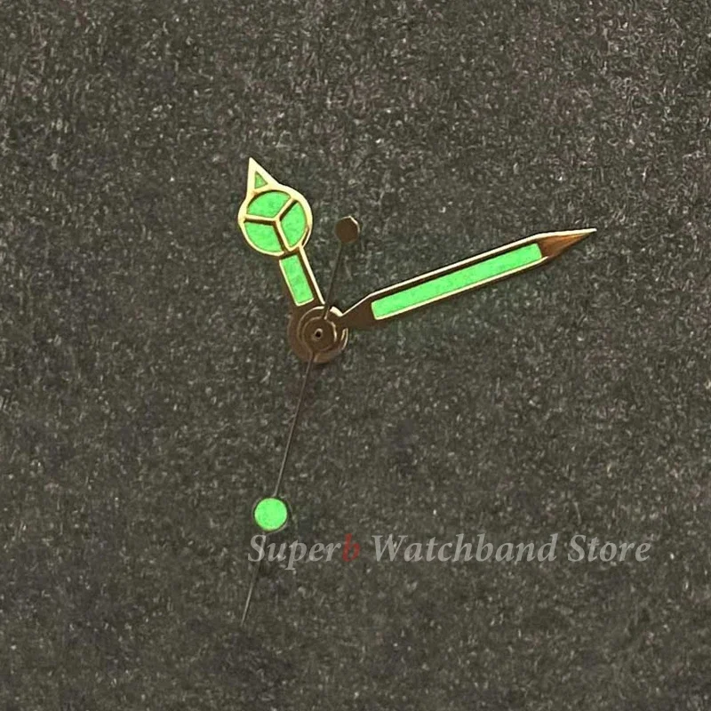 NH35 นาฬิกามือสีฟ้า Yacht มือสีเขียวส่องสว่างสําหรับ NH35/NH36/4R/7S การเคลื่อนไหวนาฬิกาดําน้ําอุปกรณ์เสริม Silver Blue วินาทีมือ