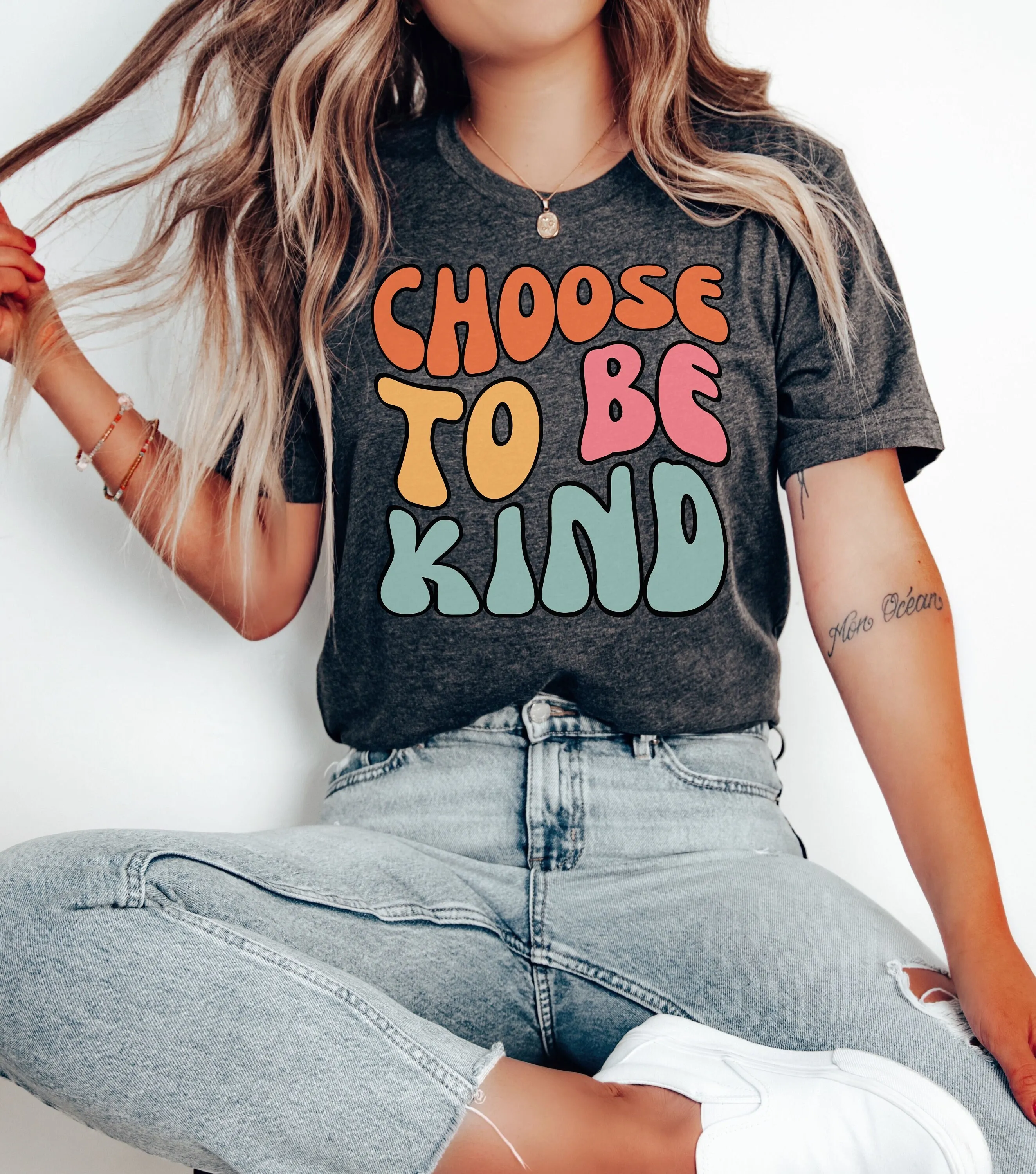 Choose To Be Kind T Shirt Trendy Teacher Sped Gift Inclusion Positivity Neurodiversity