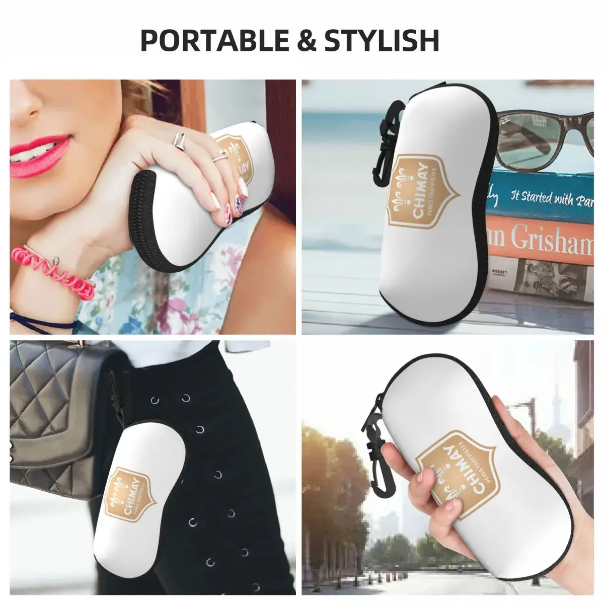 Chimay Brewery Shell Glasses Case Protector Sunglasses Box Women Men Soft Eyeglass Bag Pouch - view 6