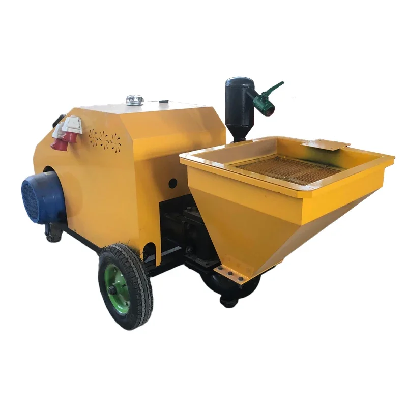 Mortar spray machine construction site cement powder wall plaster concrete diesel plunger spraying machine