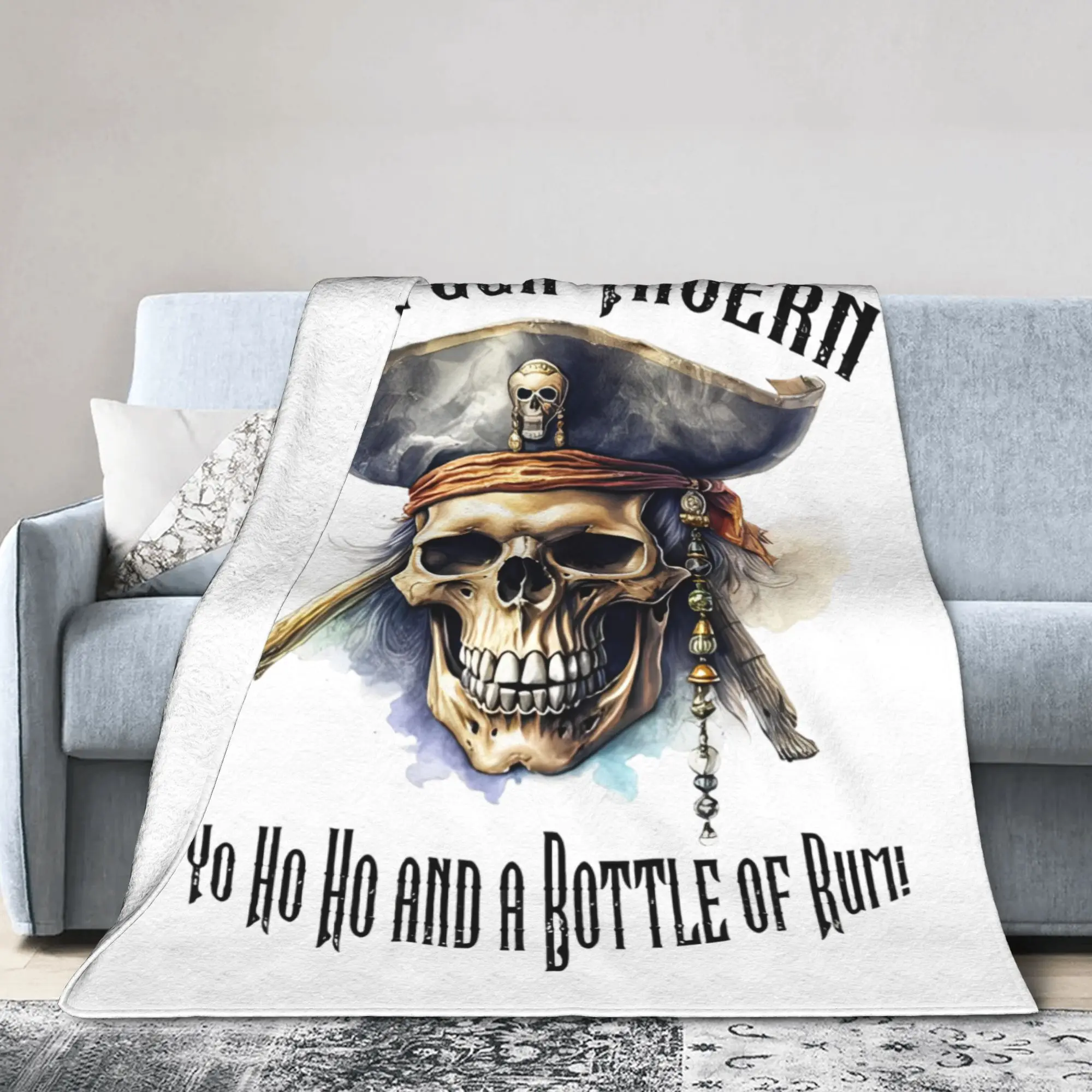 

Pirates of the Caribbean Skull and Swords Blankets Movie Flannel Awesome Warm Throw Blanket Home Restaurant Textile Decor Car