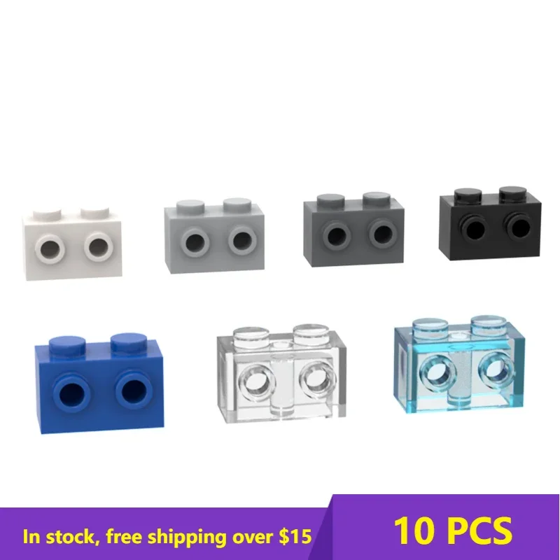 

10PCS Building Blocks Parts 11211 1x2 single Side with adapter Bump DIY Assembles Brick Blocks Bulk Model City Classic Kids Toy