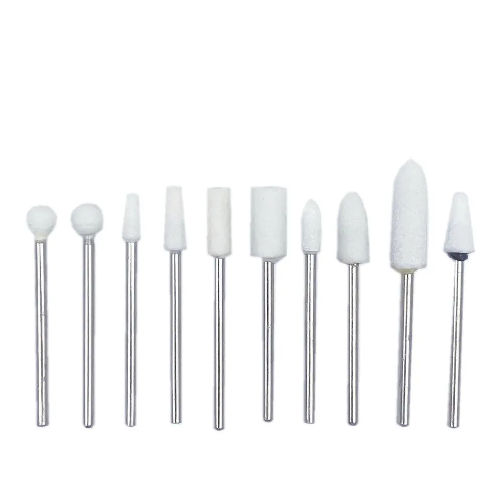 50pcs/set  Dental Stone Grinder Polisher Burs For Contouring Shaping Porcelain Dental Rotary Stone Polisher 2.35mm Shank