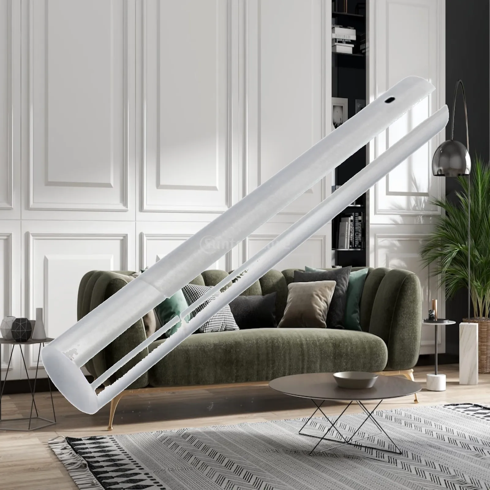 Document Tube ,File Storage ,Waterproof Stainless Steel Cylinder Multifunctional Long Flat Barbecue Skewers Storage Tube