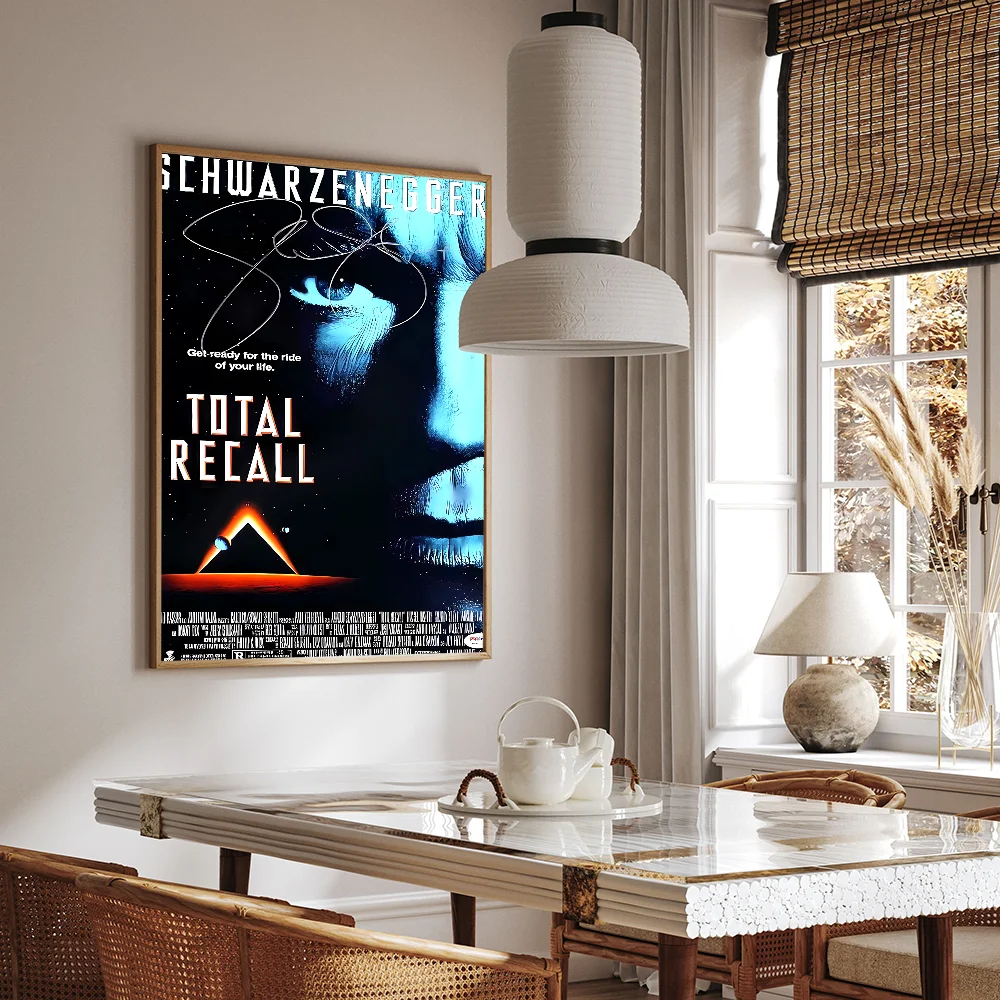 1PC Total Recall Movie Poster Movie Sticky Posters Retro Kraft Paper Sticker DIY Room Bar Cafe Aesthetic Art Wall Painting view 3