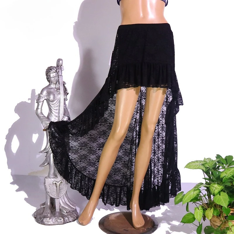 

customized Belly Dance Costume Bag Hip Skirt Lace Long Tail Skirt indian clothes women украшения для танца живота
