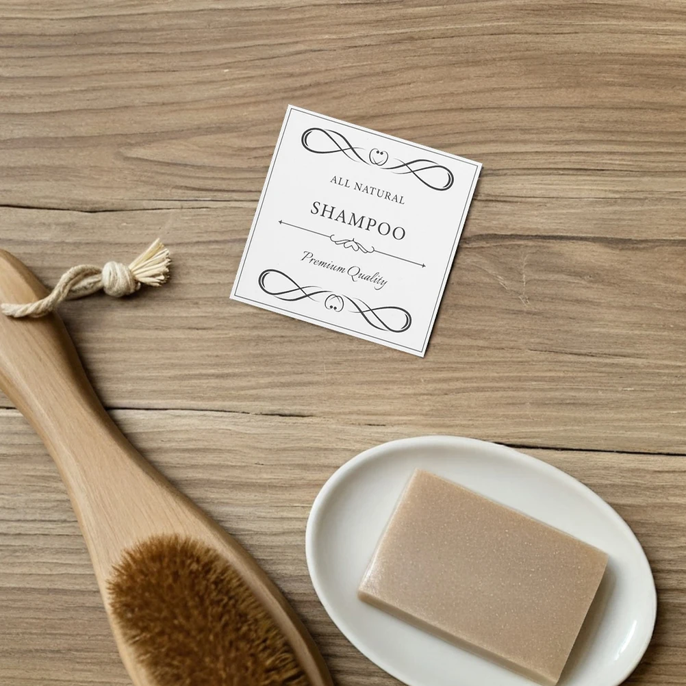 

2 Set Waterproof Hand Soap Labels Stickers for Bathroom Kitchen Shampoo Dispenser Bottles Travel Size Sub Labels Vinyl