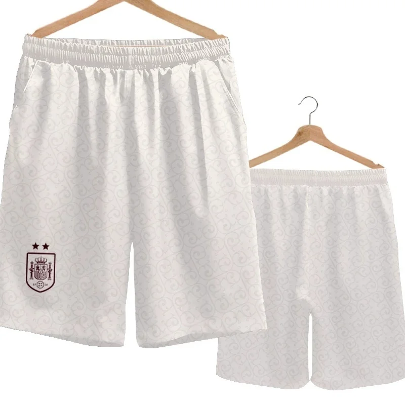 2026 Spanien Team Uniform Yamal Fußball Fan Uniform Schnelltrocknende Kurze Hosen Herren Freizeithosen Sporthosen Familie Kinder T-Shirts 3D – Detail 11
