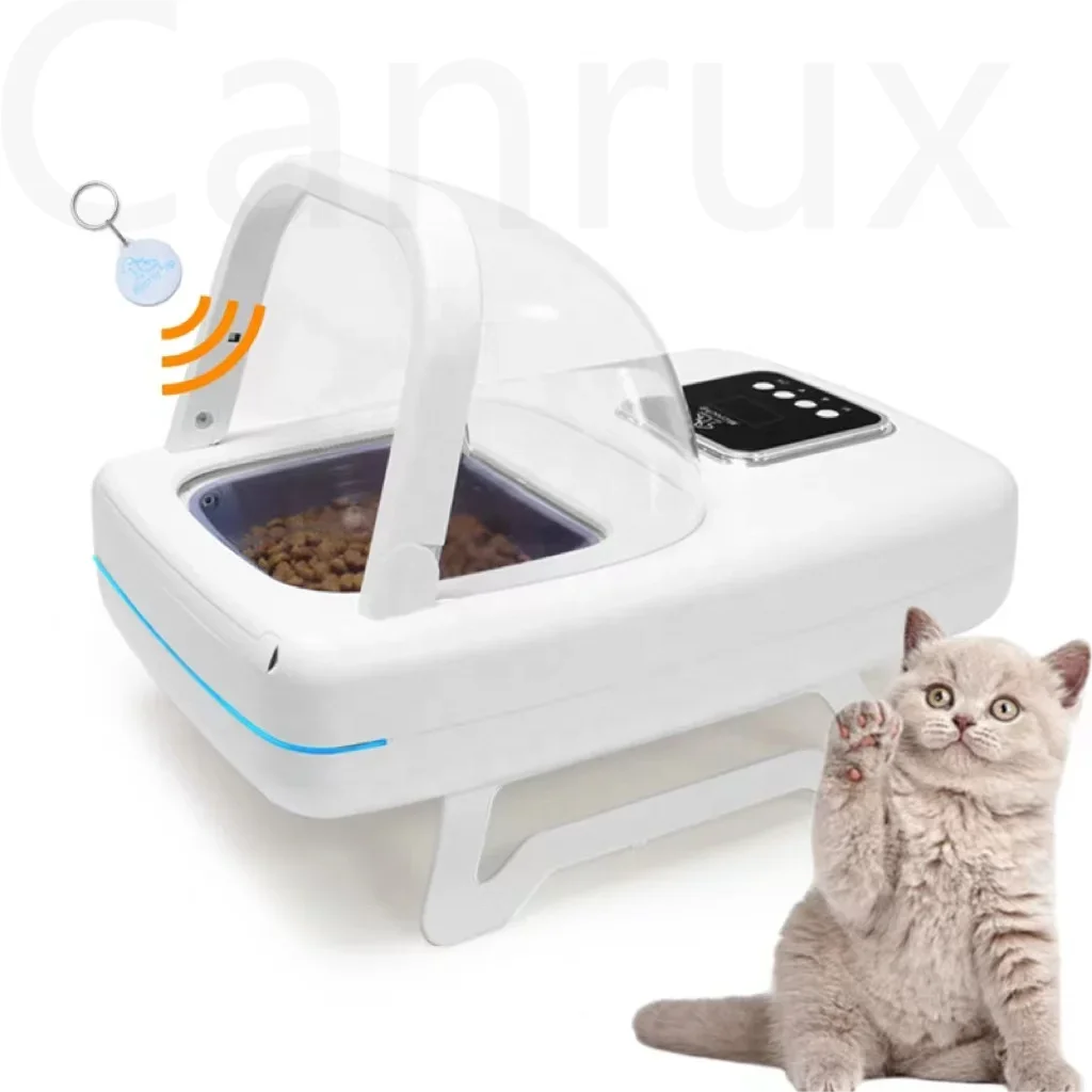 CANBOUN Cheap Wholesale RFID Tag Microchip Pet Safety Smart Feeder Automatic Pet Feeder Cat Dog Smart Feeder