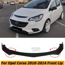 Universal Front Bumper Lip Spoiler Splitter Diffuser Body Kit Protect For Opel Corsa 2010 2011 2012 2013 2014 Car Accessories