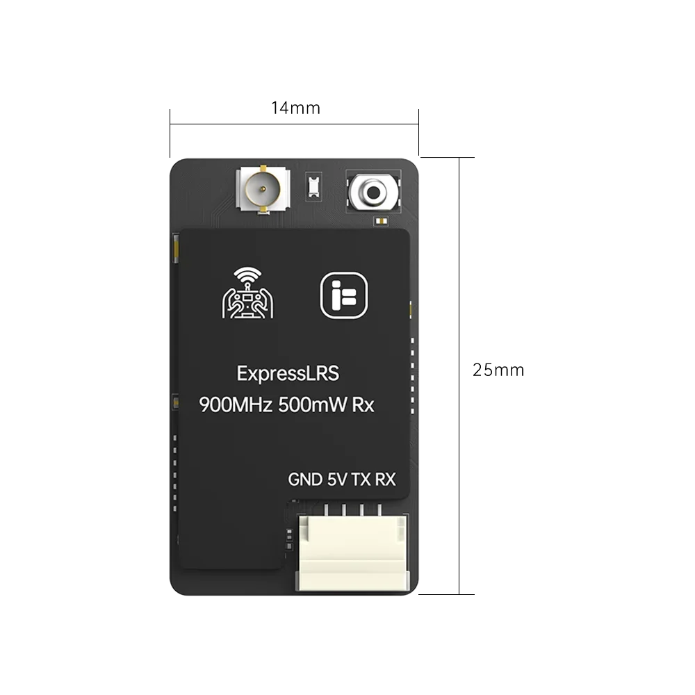iFlight ExpressLRS ELRS 500mW Receiver Single Antenna 900MHz 2.4GHz RX FPV Drone Long Range Parts