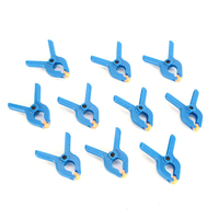 10pcs 2 Inch Spring Clamps Woodworking Tools Plastic Nylon Grip Cramps A-shaped Carpentry Clip For Photography Background Tools