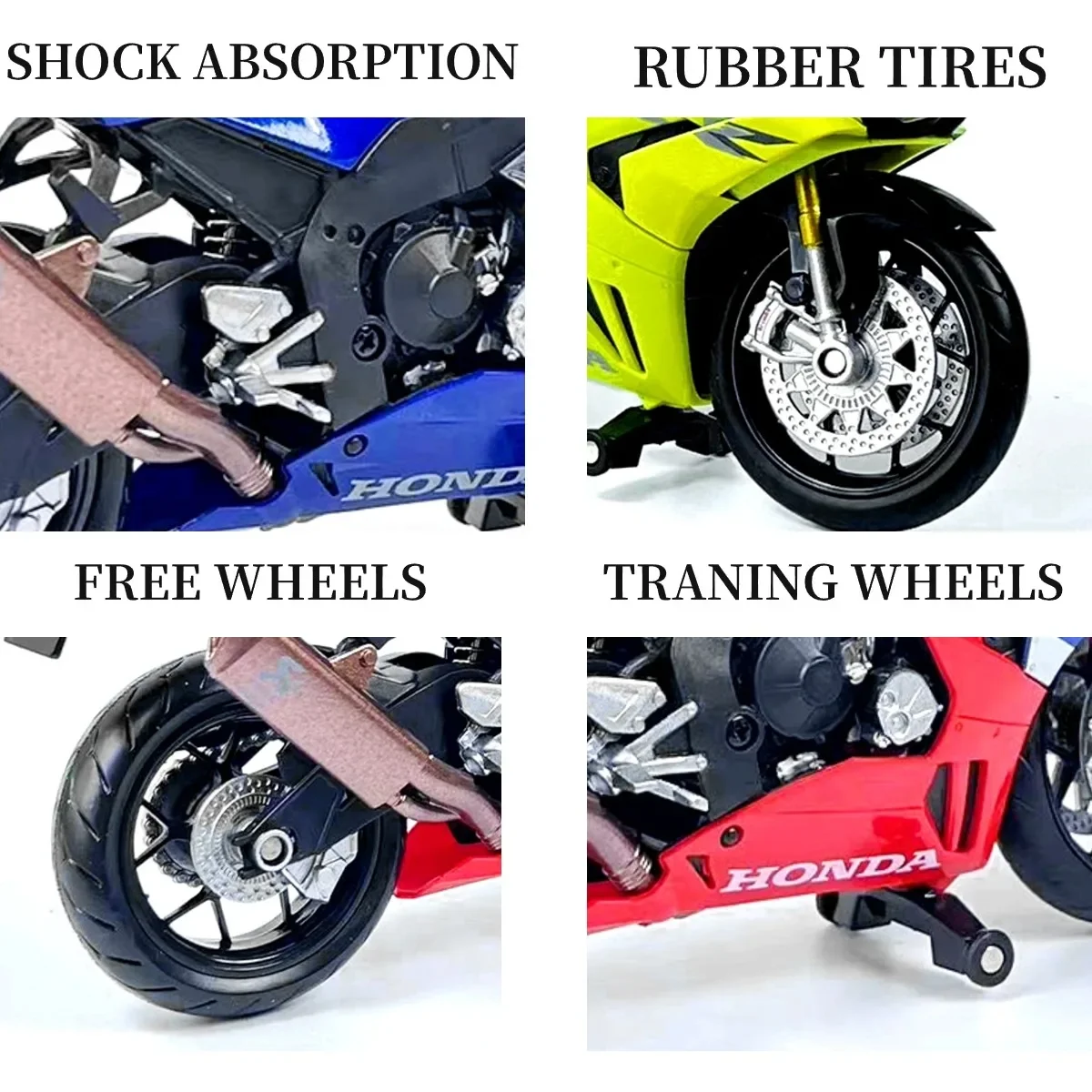 1:12 Scale Honda CBR1000RR-R Fireblade Replica Diecast Model Motorcycle Decoration Collection Gift for Boys and Collectors