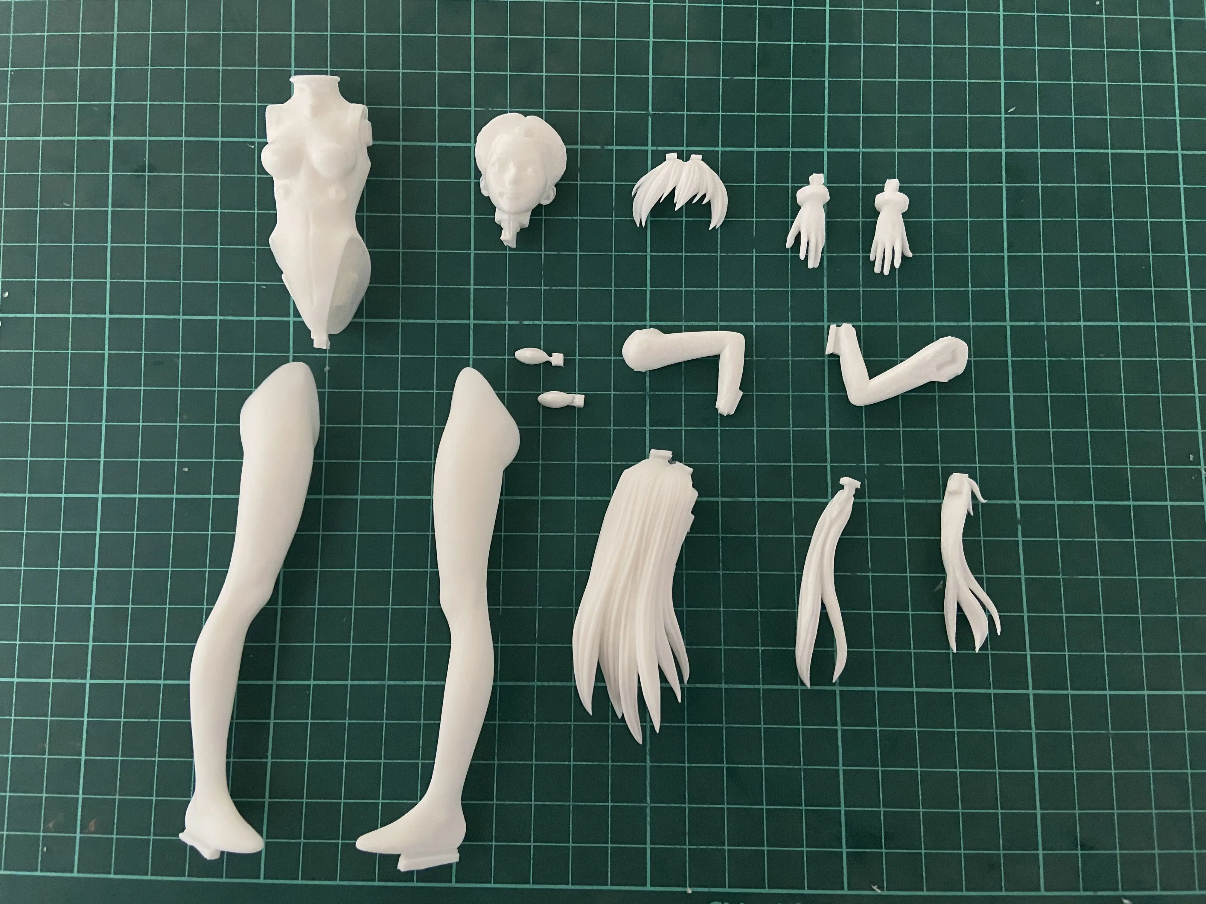 1/8 Scale Die Cast Resin Figure Model Assembly Kit Resin Model Asuka Unpainted Need To Assemble DIY Toy Model Free Shipping