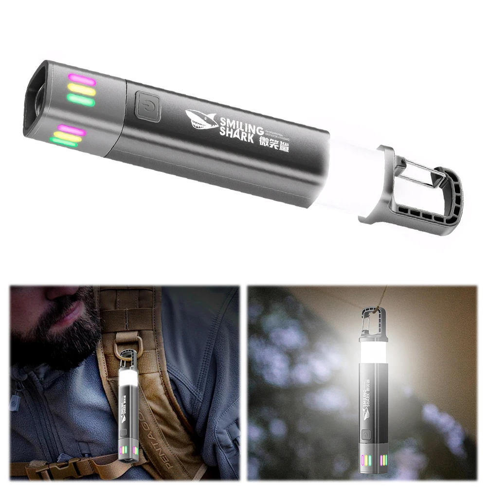 Torcia XPE + COB LED ad alta luminosità Torcia esterna ricaricabile USB Torcia zoomabile per pesca escursionistica all'aperto