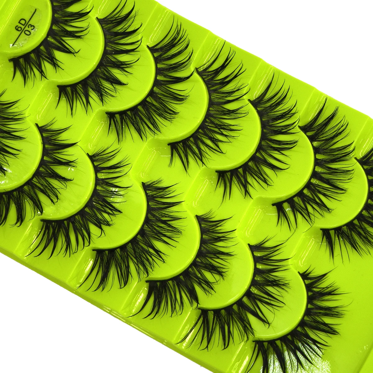 HBZGTLADFalsche Wimpern Cosplay Spiky Lashes Nerz Dramatische Manga Anime Wimpern Dicke Gefälschte Wimpern Extensions Puppe Streifen Wimpern – Detail 11