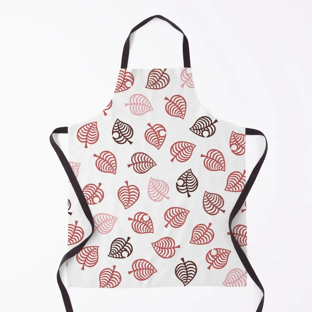 Nook Leaf Aloha Logo - Red and Pink on White Apron Women's Home Clothes Things For The Home Apron