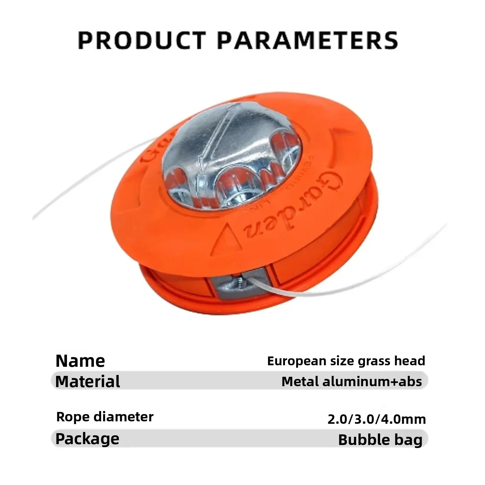 

Универсальная алюминиевая нейлоновая триммерная головка M10, 1,25, ударная катушка для газонокосилок, подходящая для газонокосилок и садовых триммеров