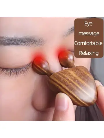 1pc Sandalwood Face Massager Nose & Face Massager - Eye Relief Tool Snail Facial Meridian Massage