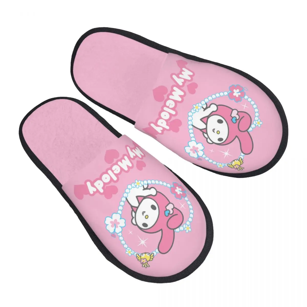 My Melody Sanrio Indoor Slippers with Memory Foam my sweet Slipper Gift for Unisex House Shoes with Anti-Skid Sole