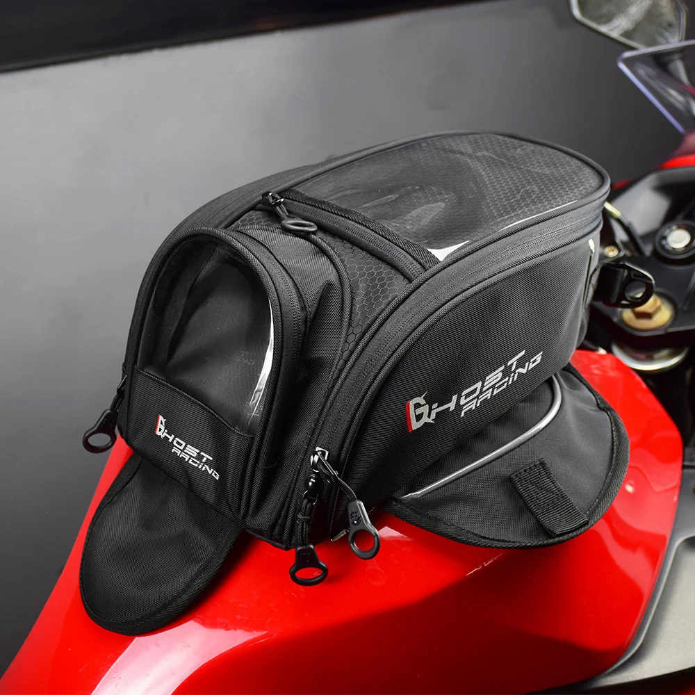 Motorcycle Magnetic Tank Bag Saddle Single Shoulder Bag Big Screen For Mobile Phone Navigation bag Travel Luggage Reflective Bag
