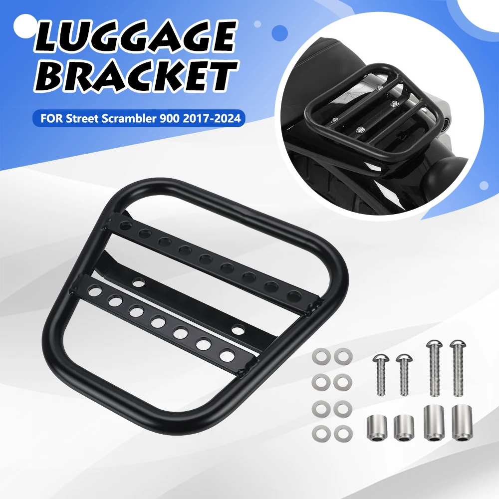 

Motorcycle Rear Luggage Cargo Rack Carrier Mount Backrest For Street Scrambler 900 2017 2018 2019 2020 2021 2022 2023 2024