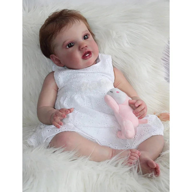 60 cm herboren peuterbabypop Lottie levensechte prinses meisje Soft Touch realistische levensechte babypoppen 3D-huid met zichtbare aderen