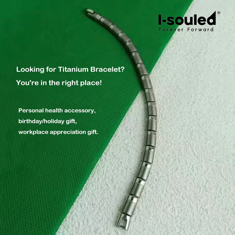 

Titanium Germanium Bracelet for Men Women, 99.99% Pure Titanium Beads, Balance Energy Body Health, Gift 2025