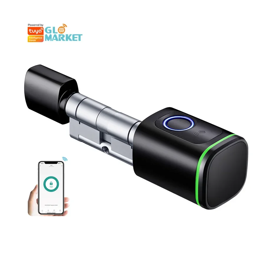 

Smartier Tuya Cylind Ttlock Smart Lock Цифровой электронный умный дверной замок Цилиндр высокой безопасности деревянной двери