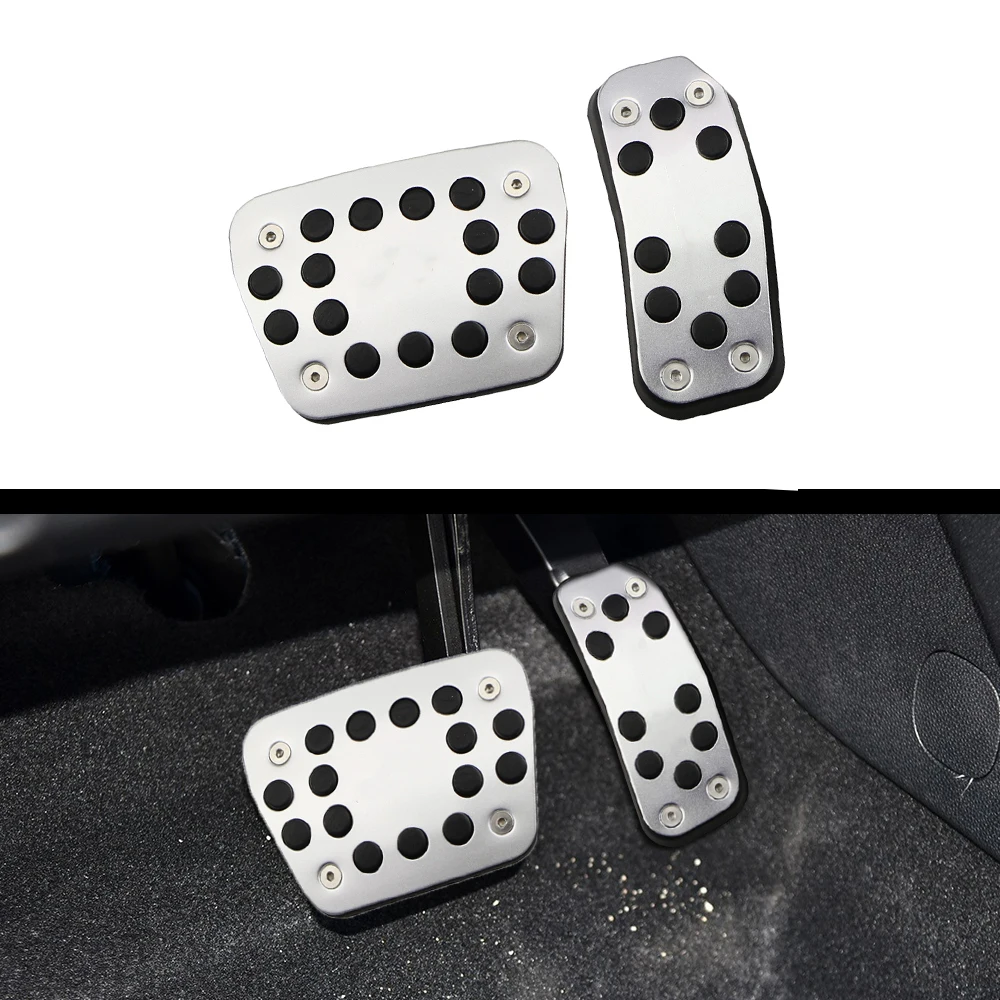 Car Styling Pedals Pad for Ford Fiesta MK7 2009 - 2015 Aluminum Alloy Pedal Cover for New Fiesta 2009 - 2019