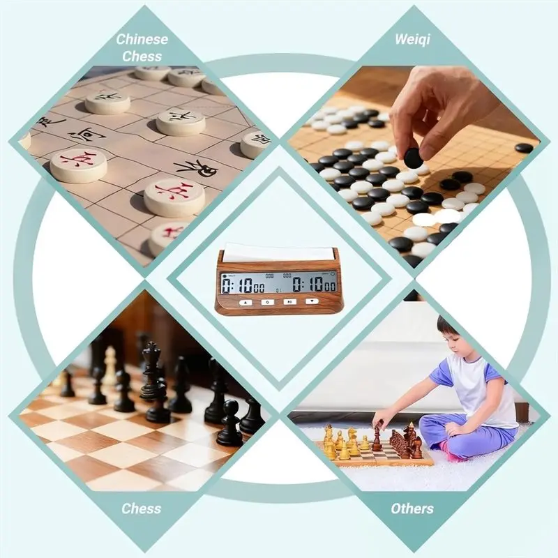 Dropship-Chess Clock,Chess Timer,Portable Digital Electronic Large Screen Chess Clock,Suitable For Timer In Chess