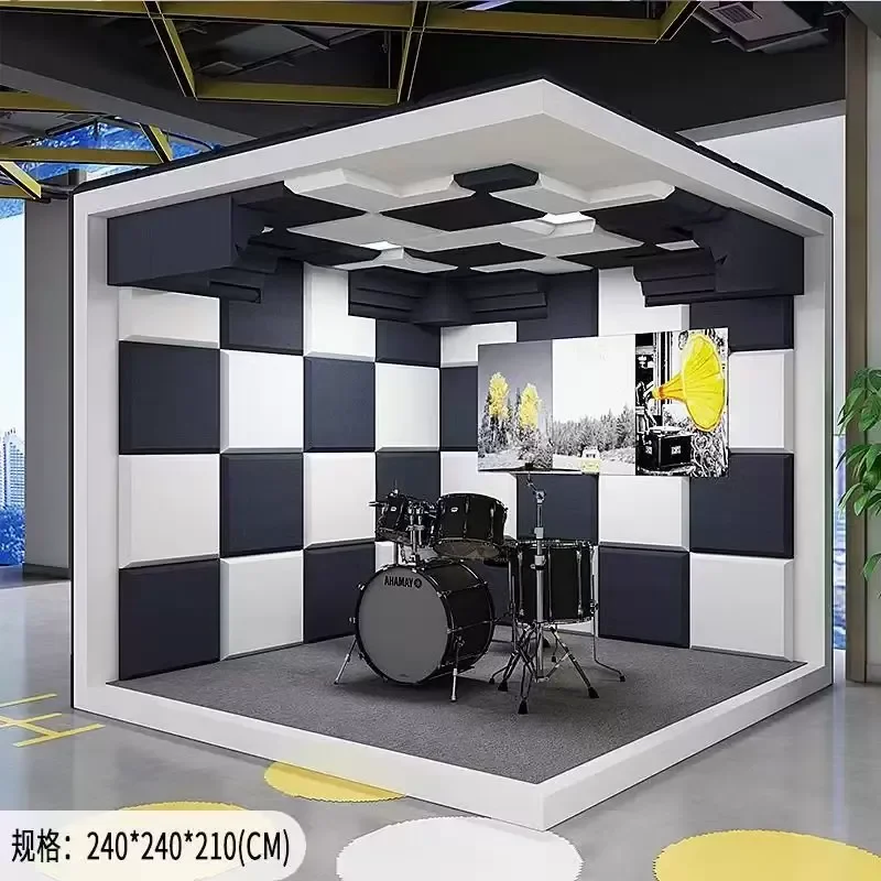 Professional Soundproof Sleep Cabin Recording Studio Live Stream Piano Room No Formaldehyde Package Installation