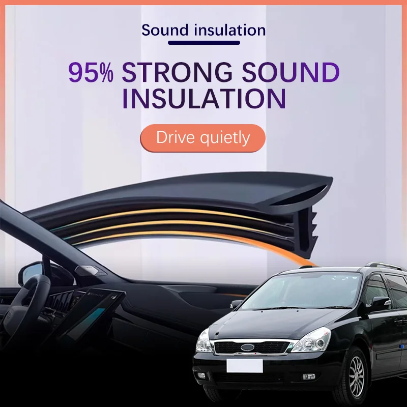 

Car Dashboard Sealing Strip Interior Auto Noise Sound Insulation Rubber Trim Weatherstrip For Kia VQ VQ-R MPV Niro Optima
