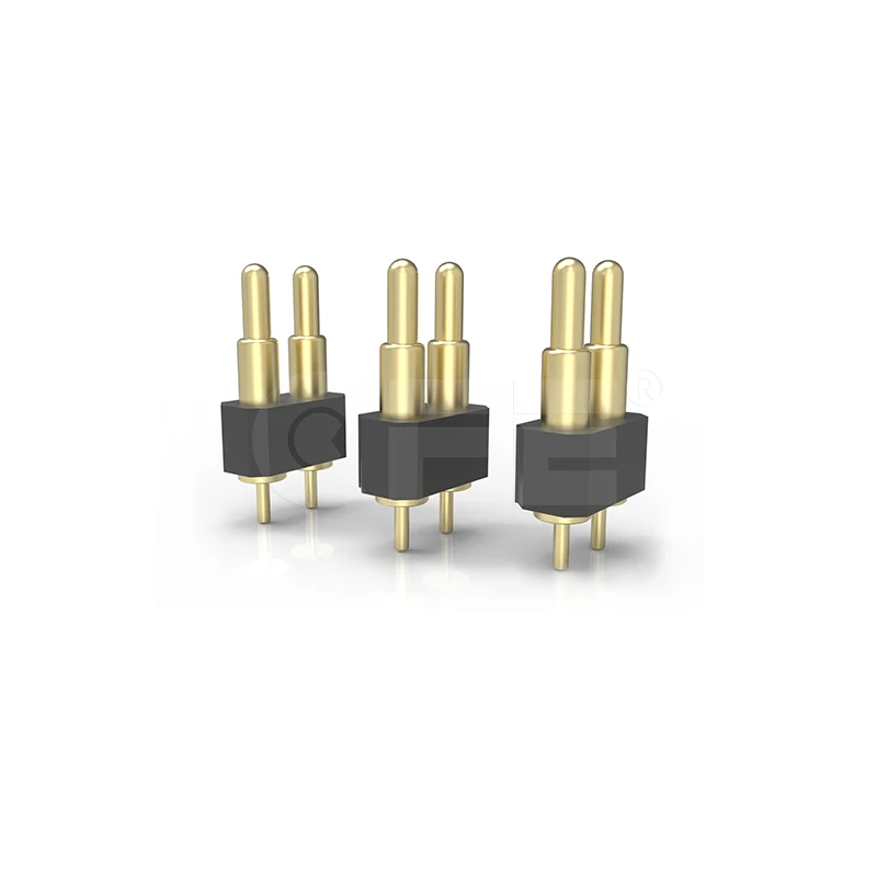 

Customized type, 2-pin 2.54mm pitch spring-loaded connector /POGO pin connector